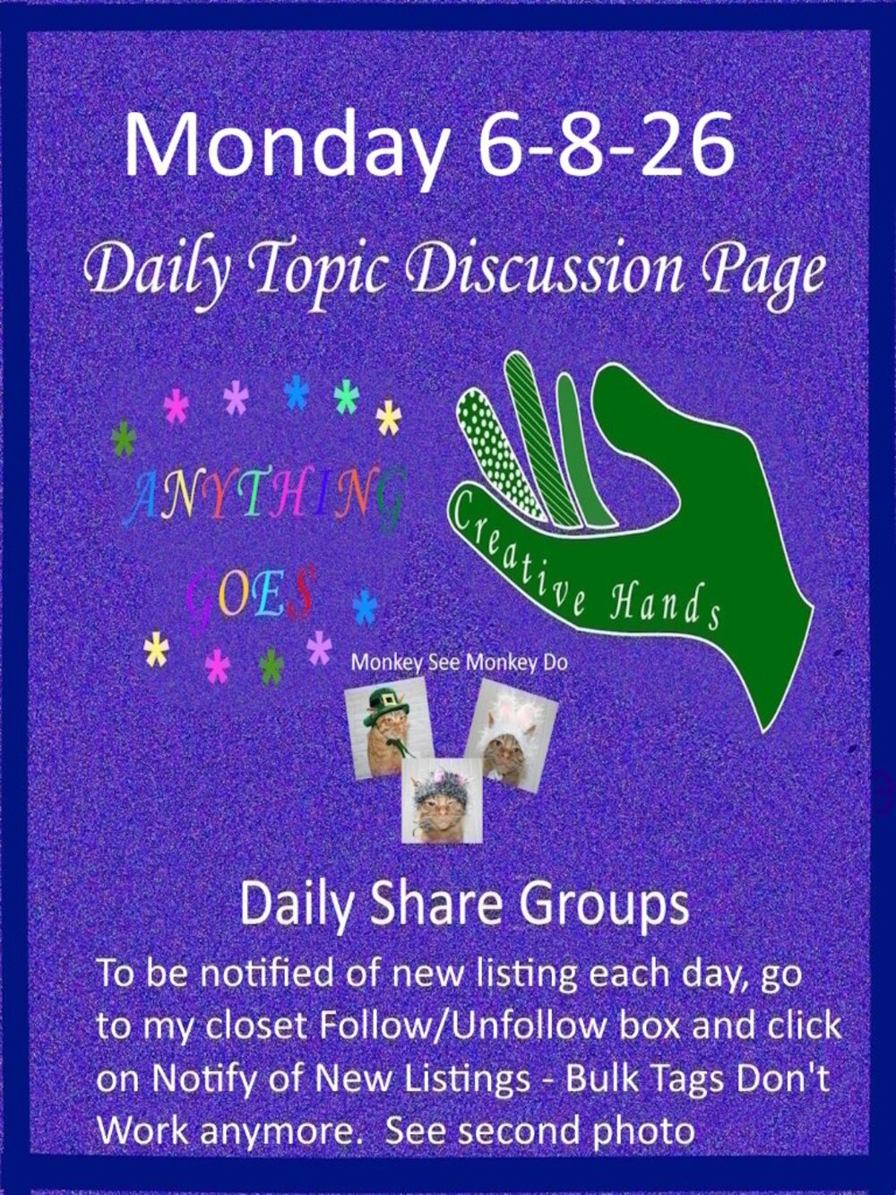 Monday 6-8-26 Share Groups - Part Two - Daily Topic Discussion